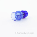 Пластмасов конектор за всмукателни клапани за медицински реаниматор